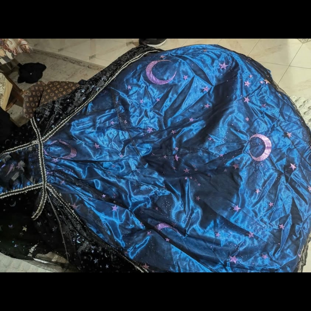 Blue and Black Celestial Dress